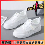 Version Of Fashion Small White Shoes Women 2025 Summer New College Style Shoes Loose Cake Thick-Soled Casual