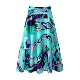 New Holiday Shawl Blouse Print Bra High-Waisted Half-Skirt