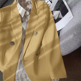 Zingj And Autumn Small Suit Jacket Female 2024 New Korean Version Net Red Temperament Small Purple Pink Suit