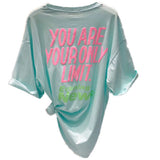 Zingj Short-Sleeved T-Shirt Women's Summer 2024 New Korean Version Loose Casual Versatile Stereo Foam Letter Half Sleeve