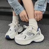 Shoes Women 2025 Autumn New Fashion Thick-Soled Lightweight Mesh Breathable Korean Version Of Casual Sports Shoes
