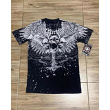 Short Sleeve 2025 New Printed Skull Head T-Shirt Top With Casual Fashion Round Neck Short