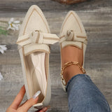 2025 Autumn Tip-Headed Flat-Soled Single-Shoe Large-Size Fashion Flying Pedal Casual Women's