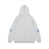 Zingj Star Paste Cloth Hoodie Autumn Loose Casual Couple Cardigan