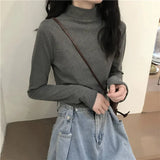 Zingj 2024 New Interior With Long-Sleeved T-Shirt Student Top Women's