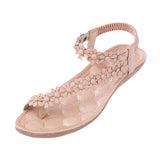 Size Women's Shoes National Wind Flowers Sandals Women's Bohemian Sandals Beach