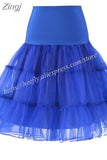 Skirts Womens Fashion High Waist Pleated Tutu Retro Vintage Petticoat Crinoline Underskirt Faldas