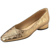 Coarse Heel Single Shoes Women 2025 Spring New Heeled Leopard-Print Women's Shoes Black Fashion