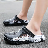 Men Summer Cool Drag Outdoor Hole Shoes Outside Wearing Sandals Home Half-Dragging Korean Trend Personalized Beach