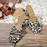 New Zebra-Sprint Cool Slippers Thick Bottom Women's Lazy Shoes Coarse Heel Fish Mouth Large Size