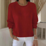 Sheintemu Autumn And Winter Long-Sleeved Solid Color Sweater New