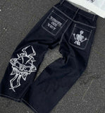 Vintage Hip Hop Camouflage Cargo Pants Women Y2K Street Popular Straight Casual Pants Couple Baggy Pants Joggers