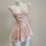 Dress Fairy Fluttering Super Fairy Pendant Net Canopy Skirt Female Summer Sexy Pure Lust High-End Gentle