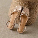 Head Bow Flat-Soled Sandals Women In The Summer Of 2025 New Niche Design Sense Weaving Beach