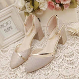 Trade High Heel Single Shoes Women 2025 New Summer Baotou Hollow Heel With High-Heeled