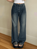 Vintage Blue Wash Boyfriend Jeans- Outfit