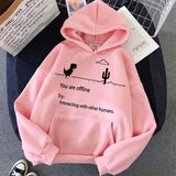 And Winter New Harajuku Sweatshirt Couple Shirt Personality Retro Dinosaur