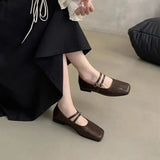 Evening Wind High-End Single-Shoe Women 2025 Autumn New Korean Version Of The Light Mouthed Mary Treasure Shoes Flat