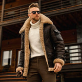 Fur One Men's Coat Thick Imitation Leather Jacket Autumn And