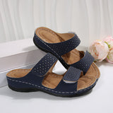 Summer Women Thick Bottom Slippers Large-Size Thick-Sed Fish Mouth Slippers Outside Wearing Beach