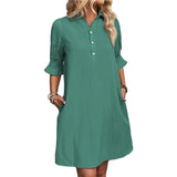 Women's Summer New Wish Casual Loose Solid Color