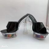 Zingj 14 Cm High Heel Sandals Slippers Women's Summer Waterproof Platform Anti-Slip Thick Sole Sexy Versatile