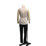 Zingj 2023 New Solid Color Lapel Sleeveless Lace Vest Jacket Casual Suit Female-Outfit