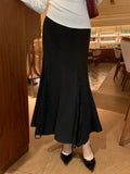 Xixi 2025 Autumn And Winter New Temperament Hair, Thick Lace Fishtail Skirt Half-Body Ass Skirt Women