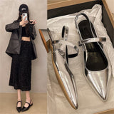 2025 New Flat-Bottomed Sandals Soft Leather Tip-To-Head Shallow Sandals Women's