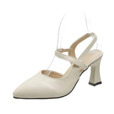 Summer New Head Head With Mother Sandals Soft Leather High Heels