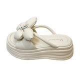Cake Thick Bottom Dew Cool Slippers Women Wear 2025 New Summer Gentle Fairy Wind