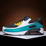 Air Cushion Sneakers Men's And Women's Large Size Light Casual Shoes Color Trend Net Cloth Breathable Running