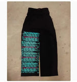 New Popular Fake Two Wide Leg Trousers Print Series Of Young Couples Round-Collar