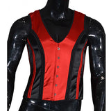 Color Butt Red Black Vest Men's Body