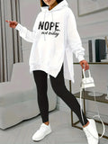 And Autumn 2025 New Letter-Print Pocket Open Fork Casual Long Sleeve Long Sleeve Trousers Casual Casual Casual