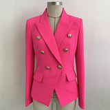 2025 Star Fashion Metal Lion Head Buckle Double Buckle Blazer