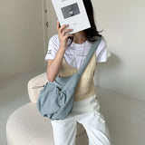 Shirring String Big Shoulder Crossbody BagOutfit