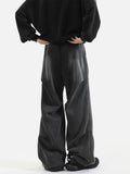 Zingj Wei Pants Men And Women's 2024 New Pleated Design Feeling Straight Tube Loose Versatile Sports Casual Long
