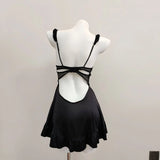 Pajamas Women Summer With Chest Pad Ice Wire 2025 New Tone Hollow Pure Desire High-End Ribbon Sling