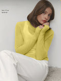 Spring And Summer New Thin Sweater Hoodie Women's Round Collar Perspective Basic Knitwear Candy