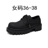 Zingj Shoes Men Summer Big Head Business Dress Groom Wedding Shoes Hong Kong Wind Students Low Help Martin Boots