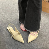 Women's Shoes French High-End Feel Sandals Women Wear 2025 New Pointed Light Light Luxury Small Pedal