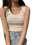 Zingj Sling Thread Vest Female Summer Versatile Show Thin Back Outside The Design Sense Of Small Outdoor Sports Top