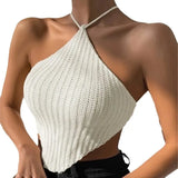 Neck Knitted Vest Design Sweater Wrapped