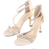 Small Sandals Women 2025 New Summer Heel With Skirt Water Drill With Temperament High Heels Fairy