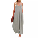 Wide Leg Trousers Women 2025 Summer New Solid-Colored Bag Casual