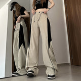 Contrasting Straight Leg SweatpantsOutfit