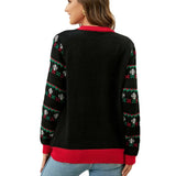 Christmas Tree Knitted Sweater Autumn And Winter Loose Astringted Astring Collar Creative LED Color Lamp Christmas