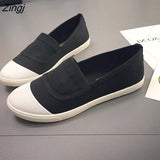 Women's Casual Fashion New Soft Bottom White Shoes Solid Color Shallow Shoes Canvas Shoes Gilrs Sneakers