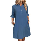 Women's Summer New Wish Casual Loose Solid Color